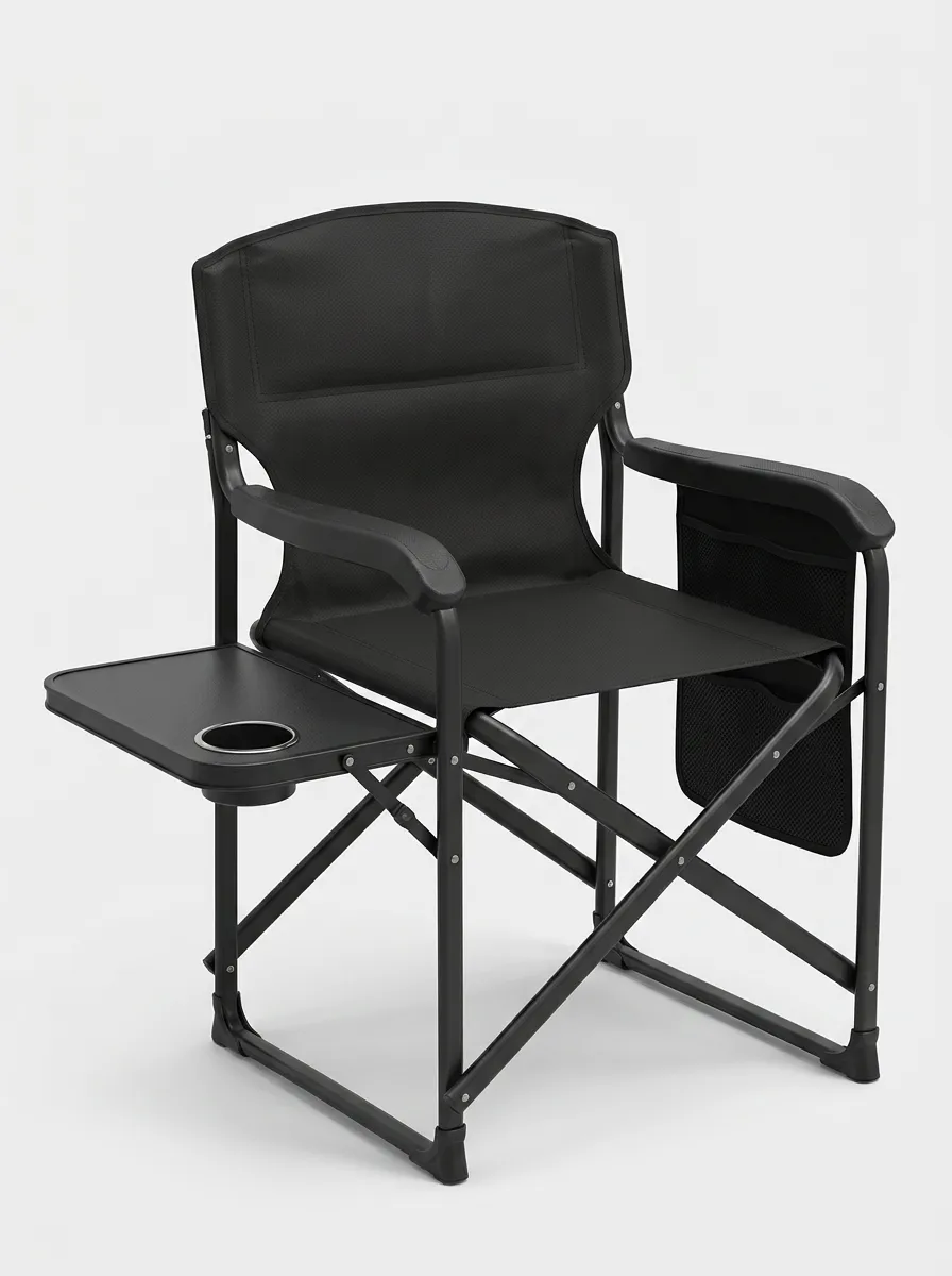 Folding Camping Chair with Side Table