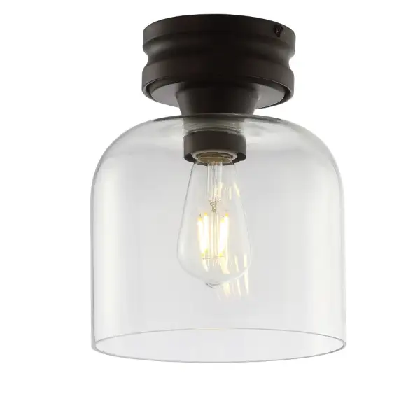 Ambient Metal Glass LED Flush Mount