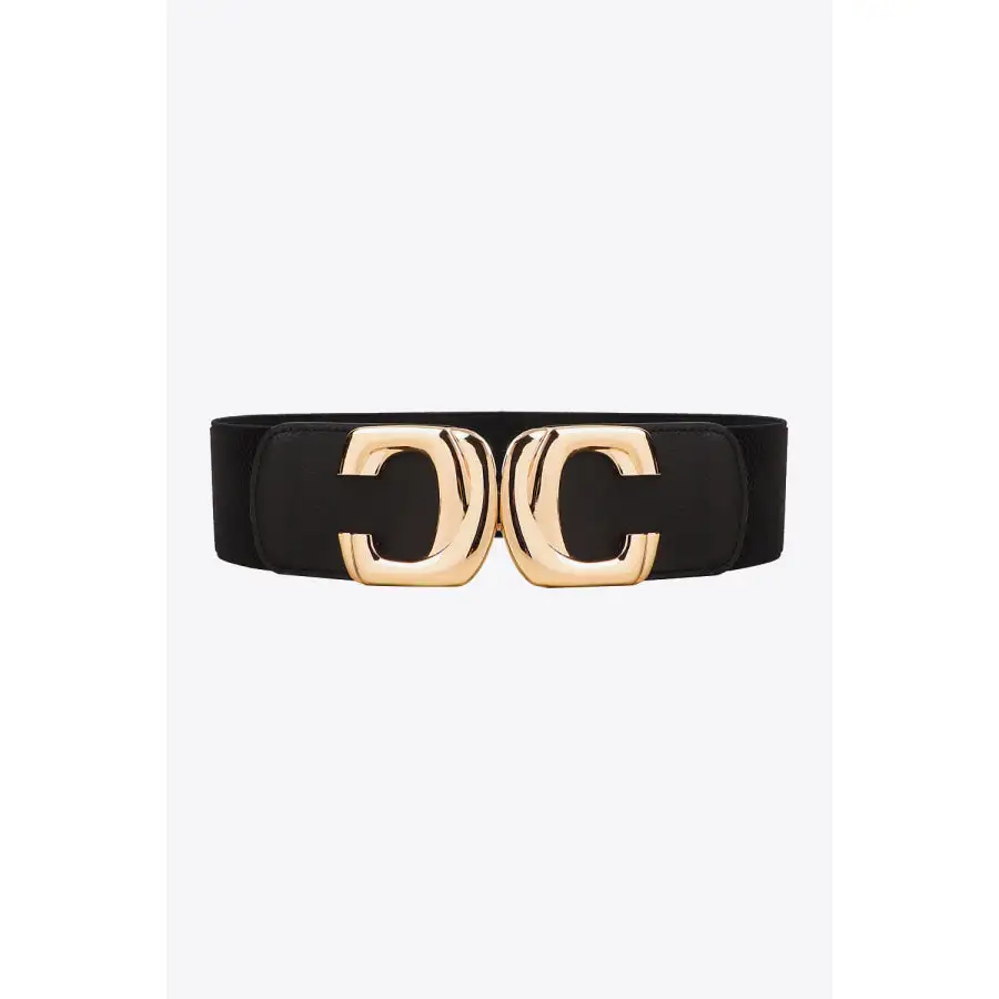 Zinc Alloy Buckle Elastic Wide Belt