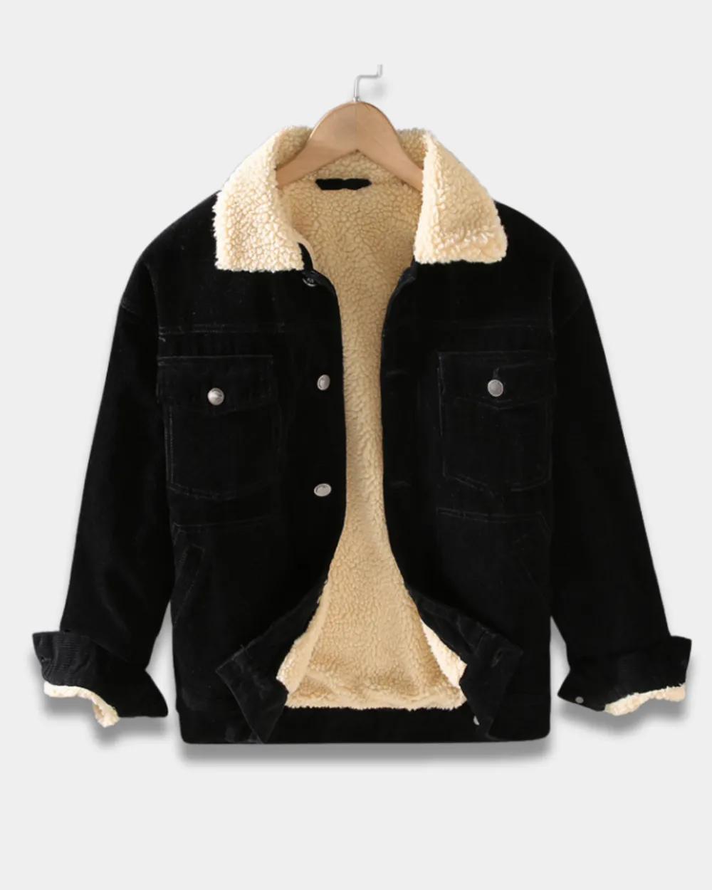 Corduroy Sherpa Collar Jacket