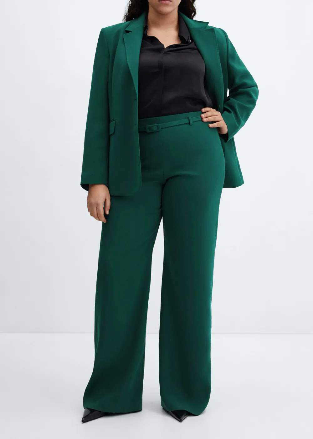 Wideleg Pants With Belt