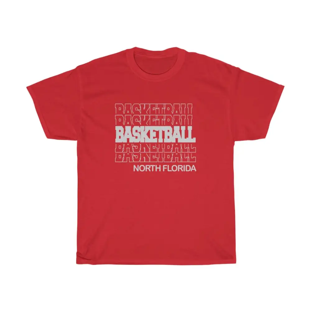 Basketball North Florida in Modern Stacked Lettering