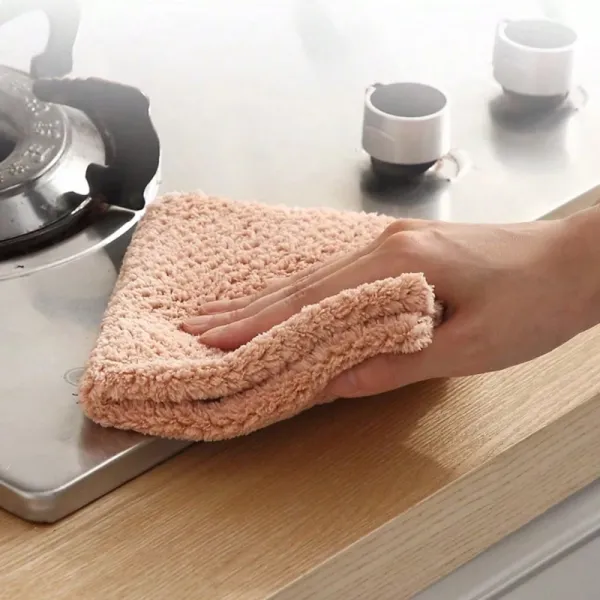 2 Pcs Absorbent Kitchen Cleaning Cloth