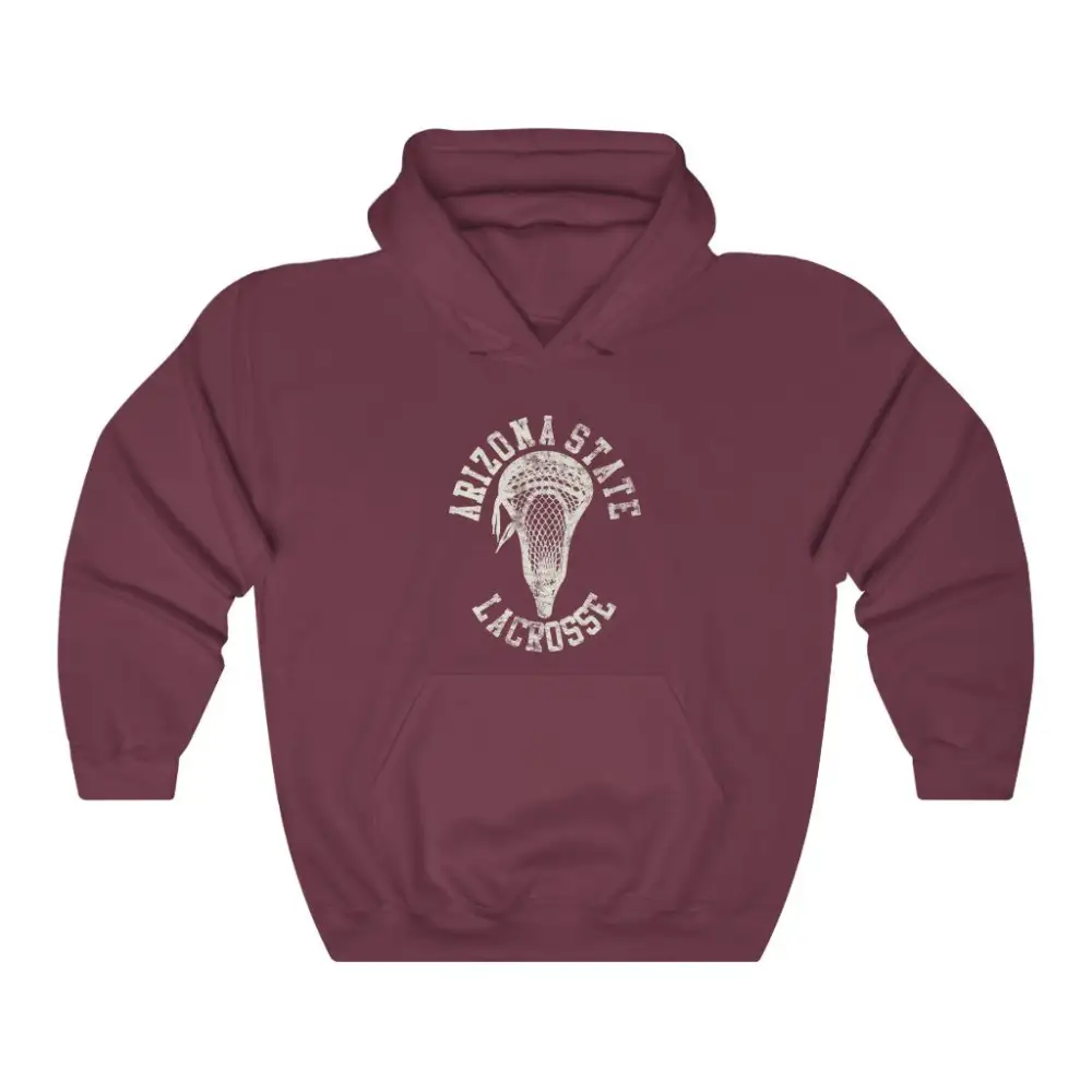 Vintage Stick Head Lacrosse Graphic Pullover Hoodie