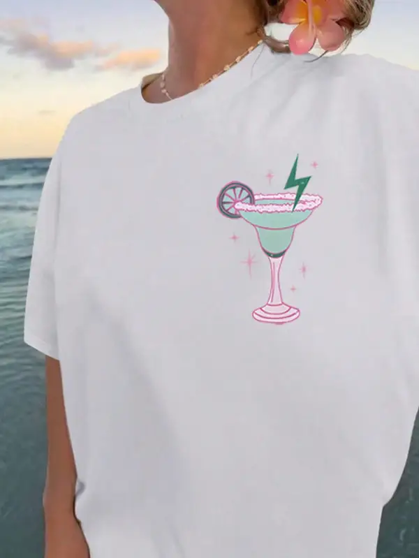 Tanned And Tipsy Oversized Baggy Fit T-Shirt