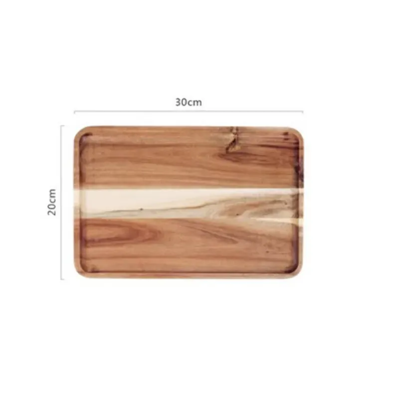 Household Rectangular Wooden Plate