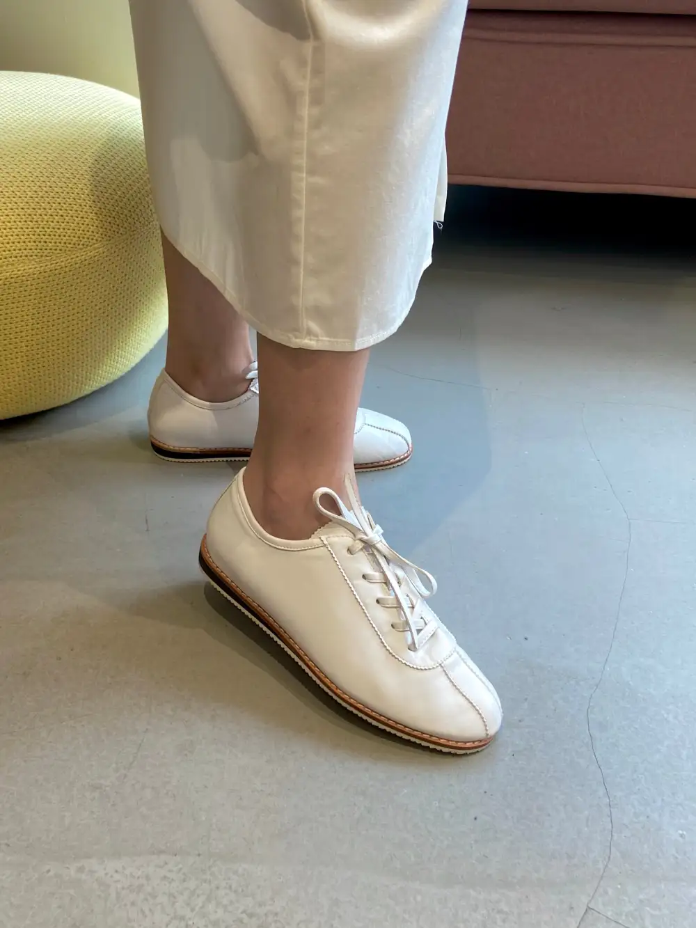 Faux Leather Modern Casual Sneakers