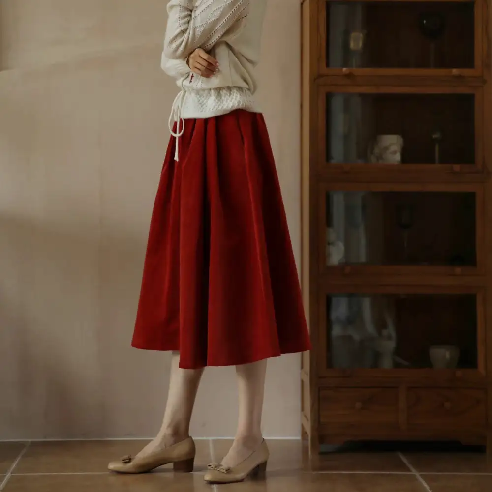 Comfortable Resort Everyday Casual Cotton Skirt