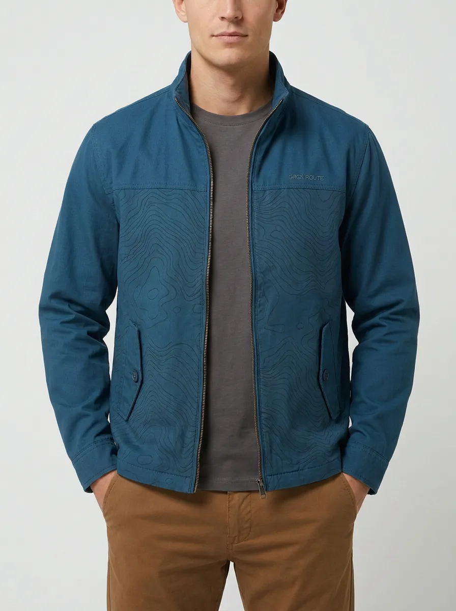 Hiking Topographic Map Jacket