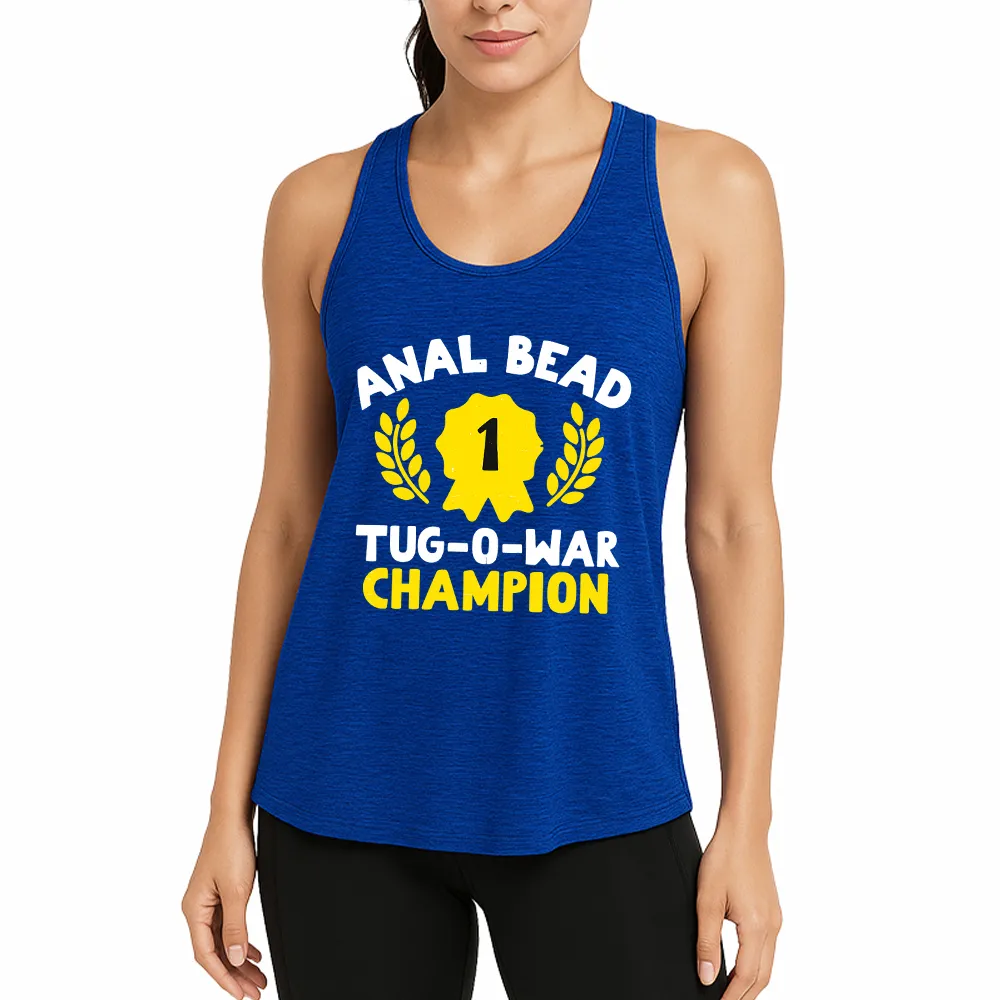 Bead Tug O War Champion Funny Athletic Tank