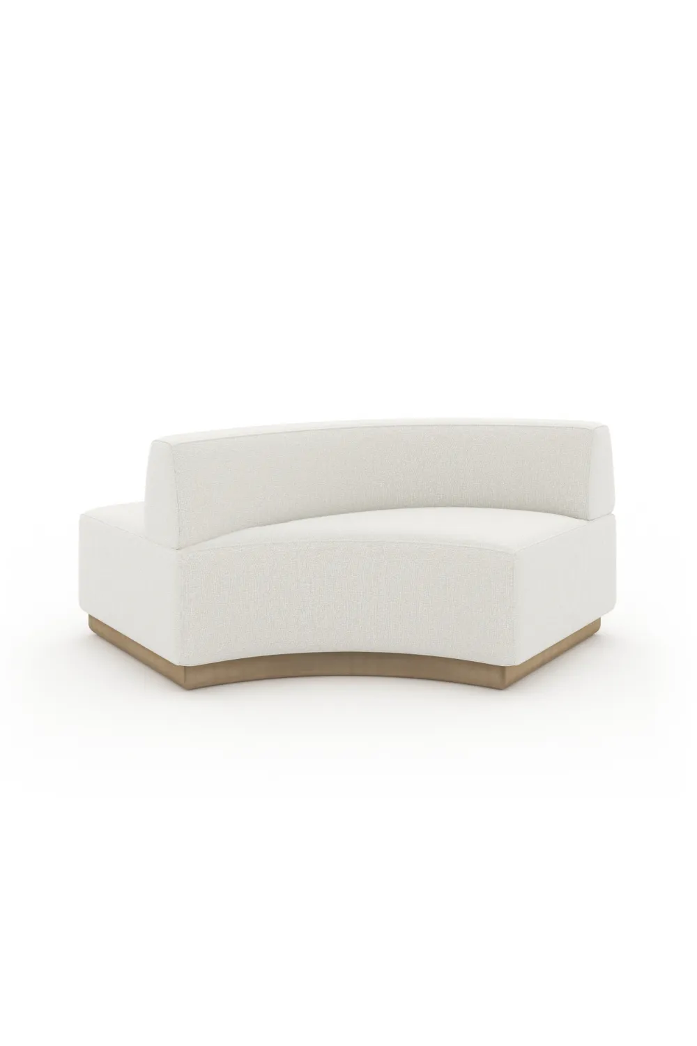 Curved Armless Loveseat