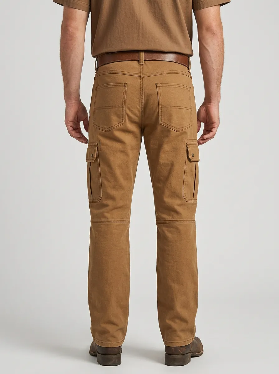 Men's Snap Flap Cargo Pocket Work Pants