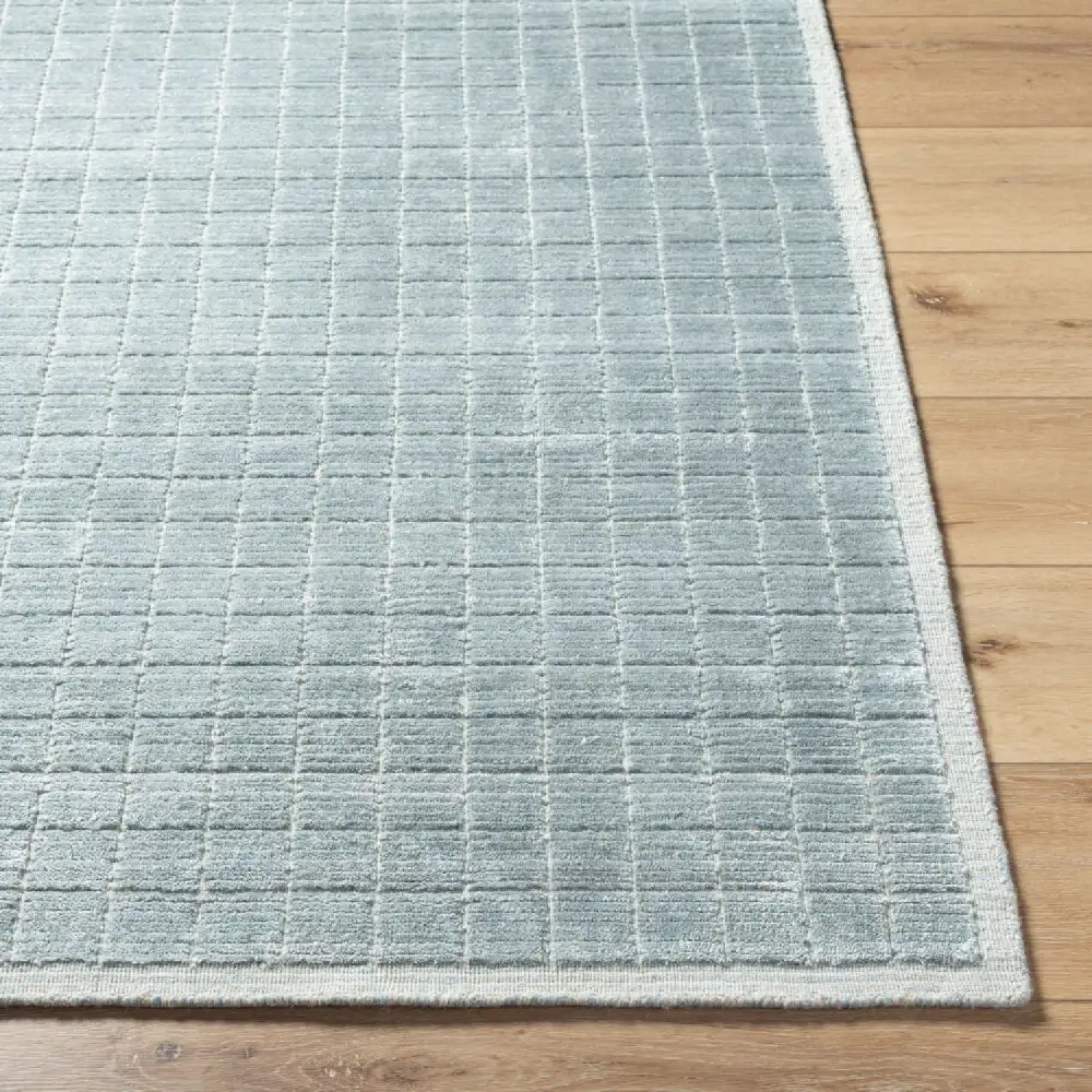 Hand-Loomed Square Pattern Carpet