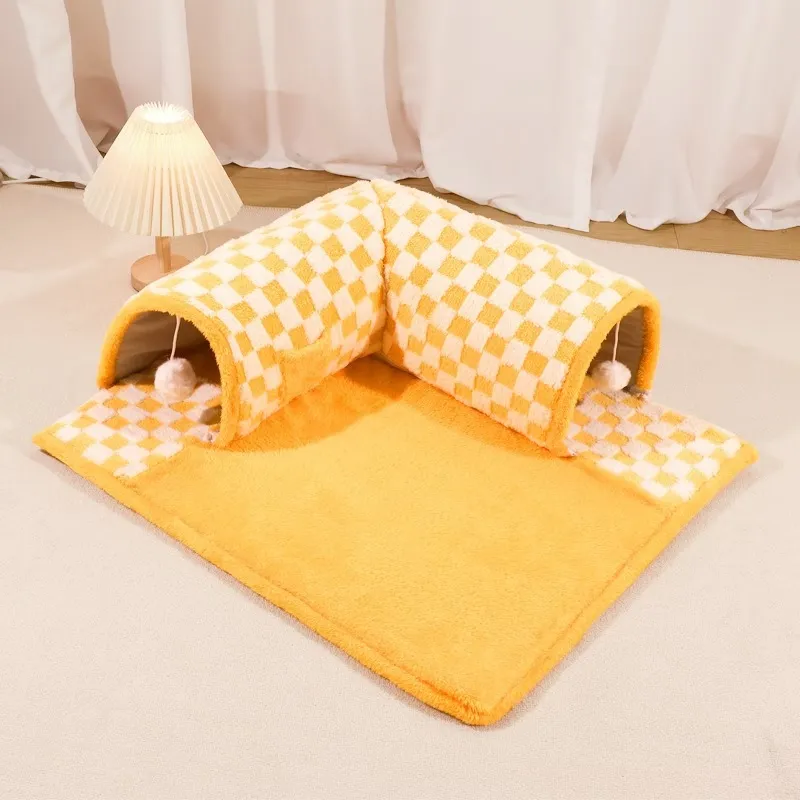 Plush Cat Tunnel Mat