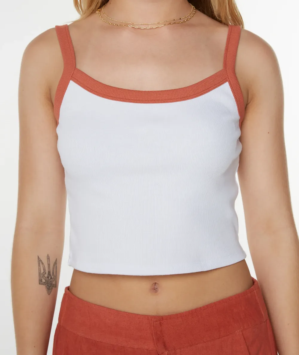 Solid Color Short Cool Strappy Vest