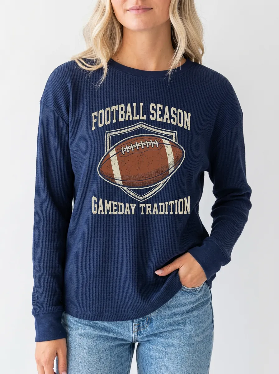 Football Graphic Casual T-Shirt