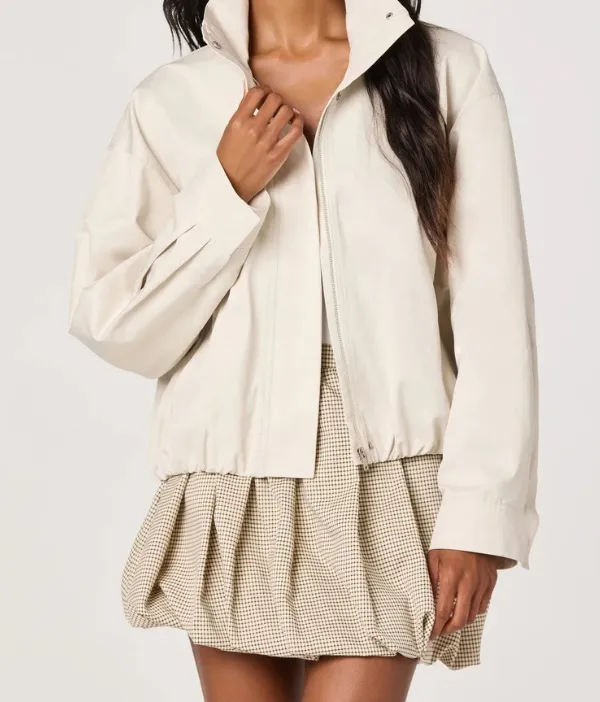 Elastic Cuff Bomber Jacket