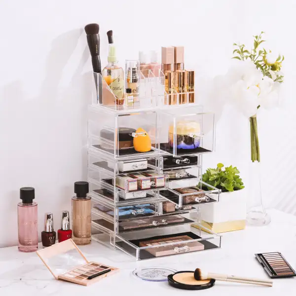 Clear Drawer Style Makeup Organizer