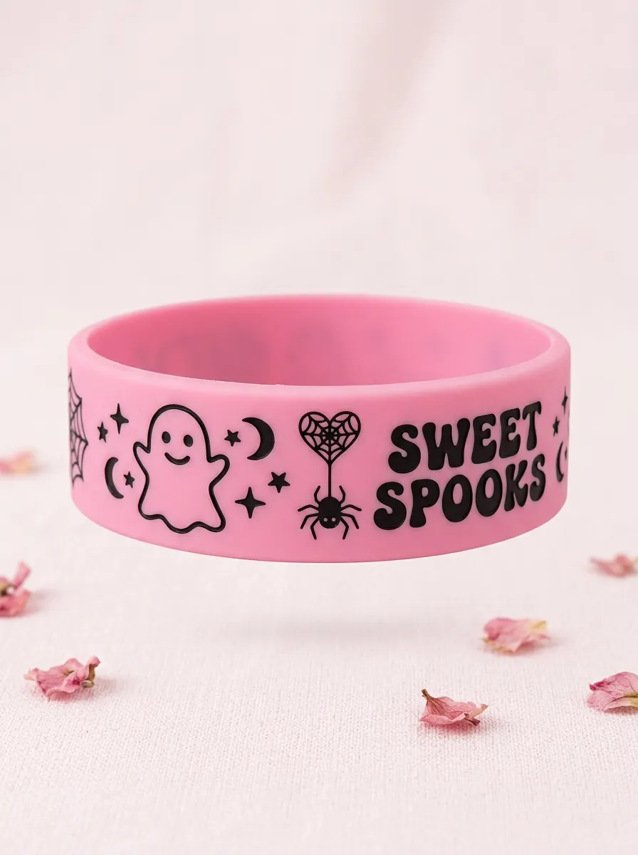 Ghost-Club Ghost Sweet-Spooks Halloween Graphic Wristband