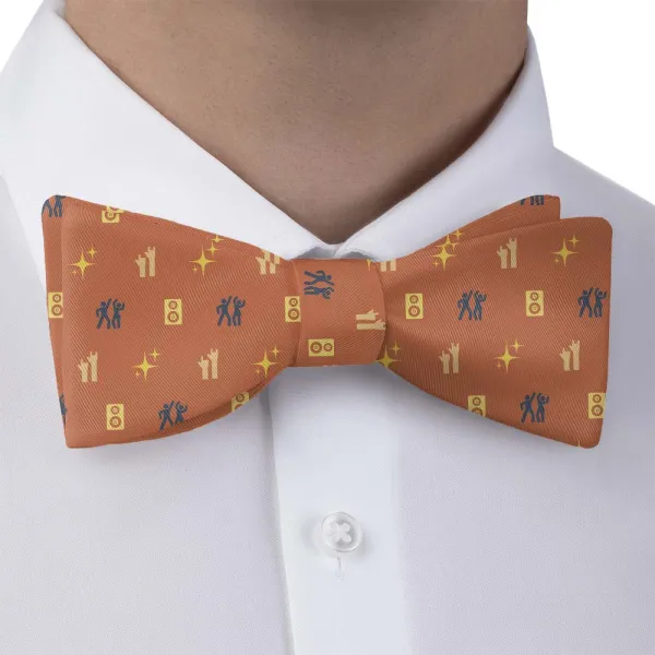Concerts with Friends Pattern Bow Tie