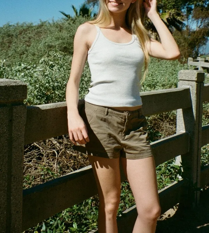 Khaki Cargo Shorts