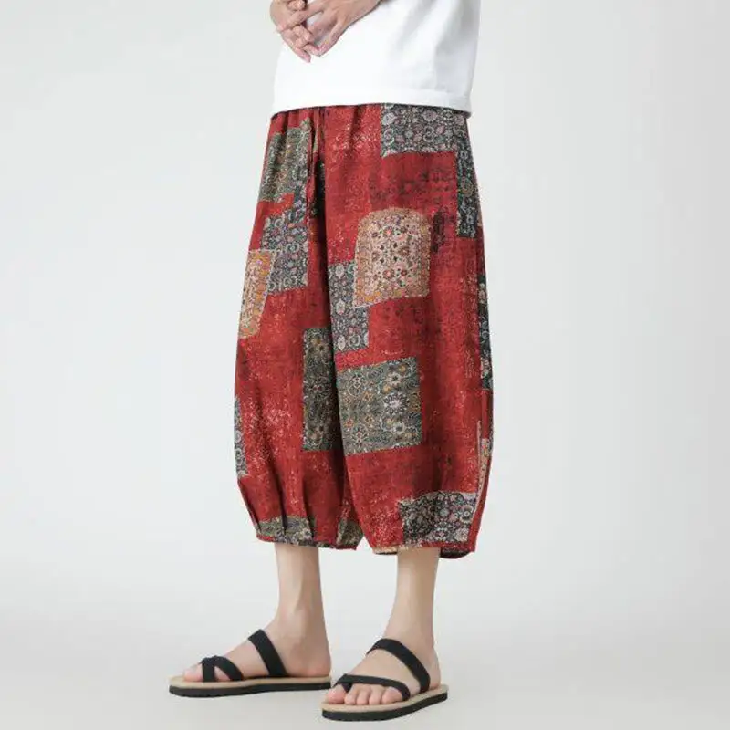Patchwork Pocketed Pants