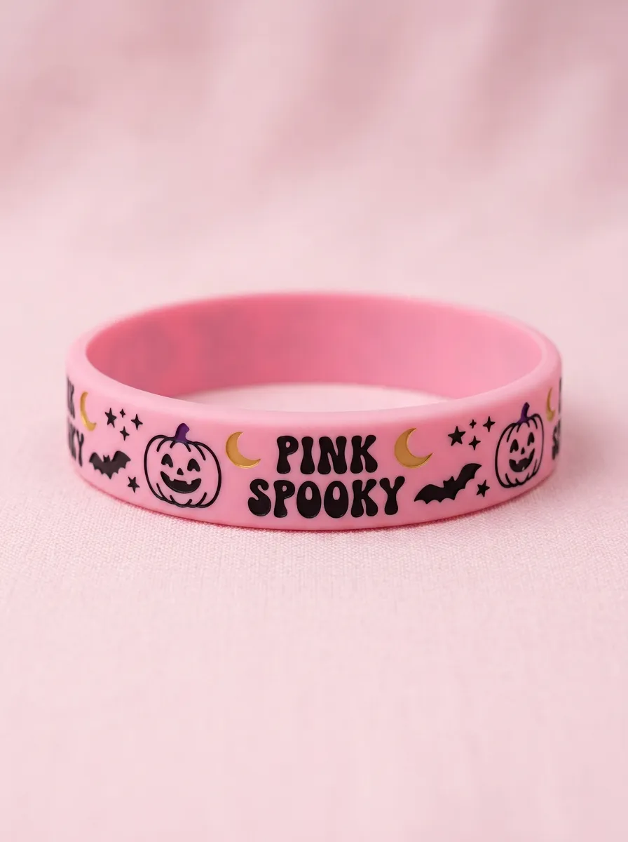 Moonlit Pumpkin Halloween Graphic Wristband