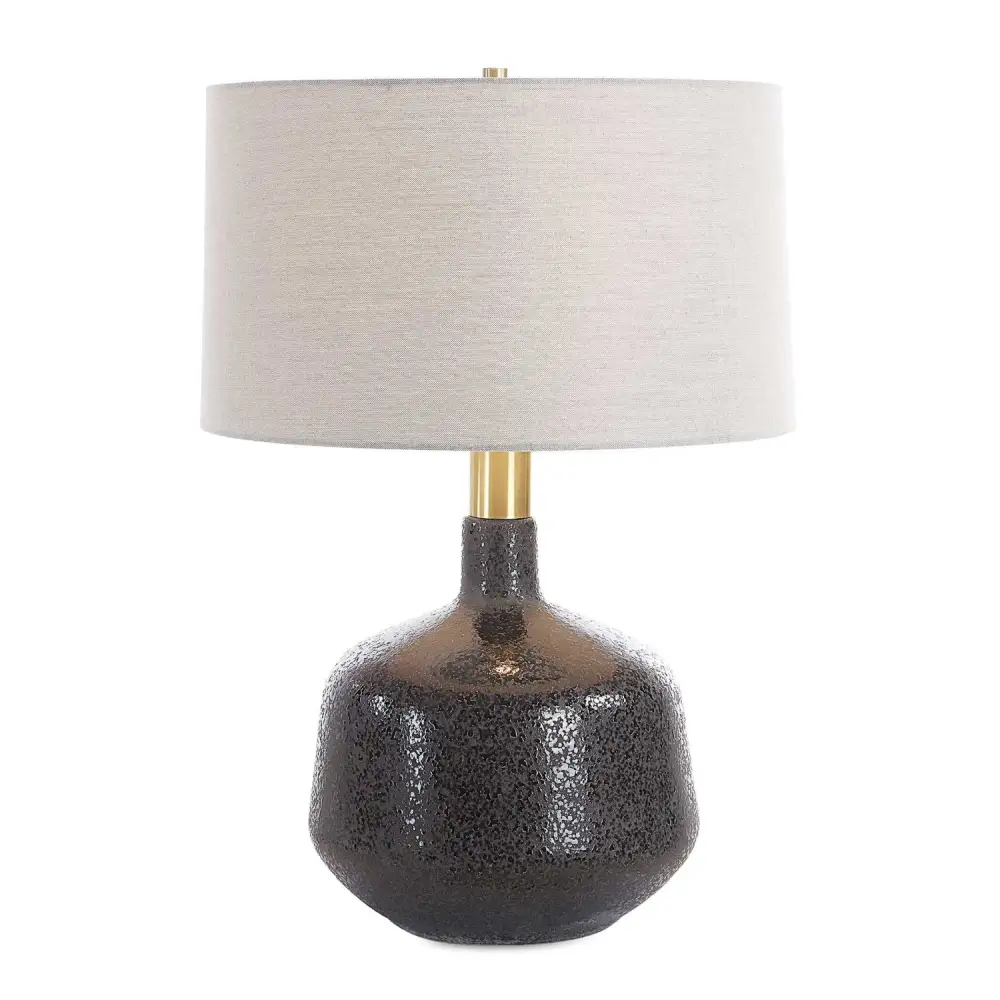 Tapered Ceramic Brass Table Lamp