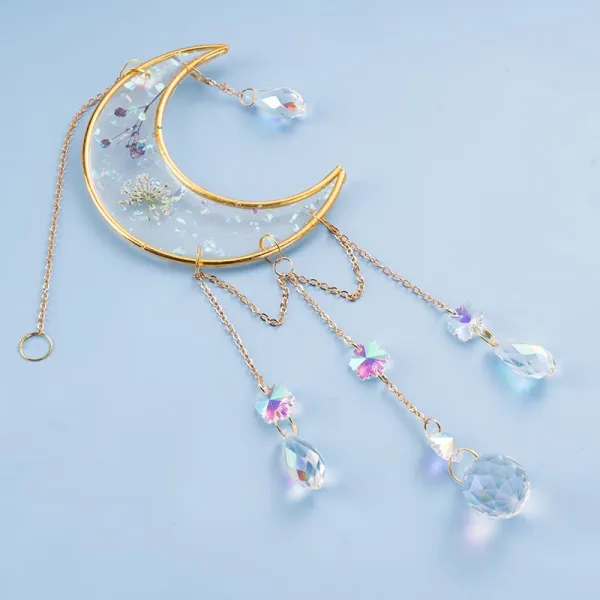 Moon Rainbow Prism Wind Chime