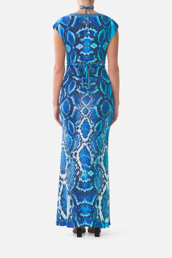 Wrap Bodice Jersey Dress