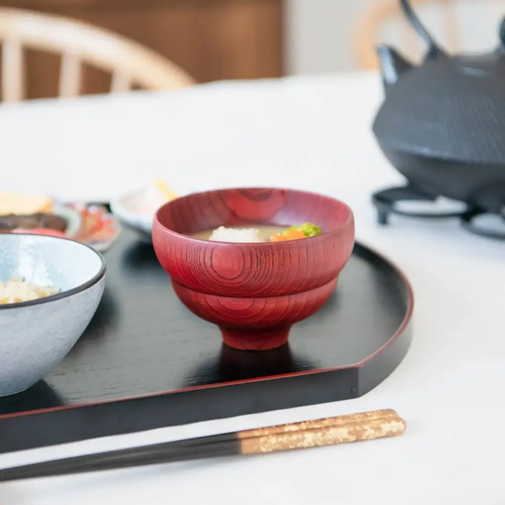 Carved Lacquer Soup Bowl