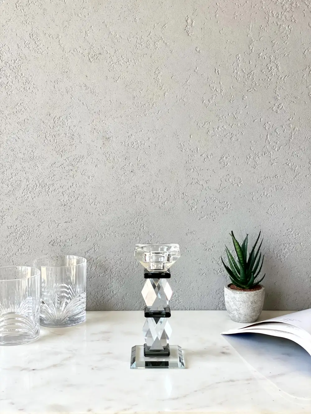 Black Axis Candle Stand Medium