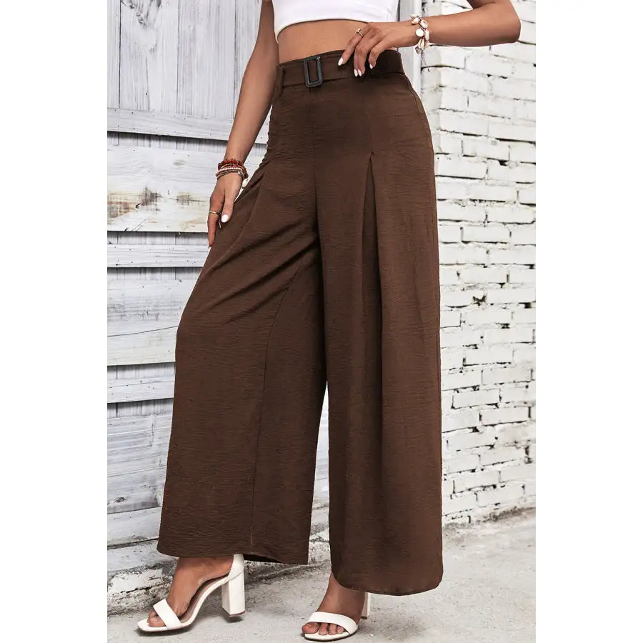 Modern High Waisted Wide Leg Pants