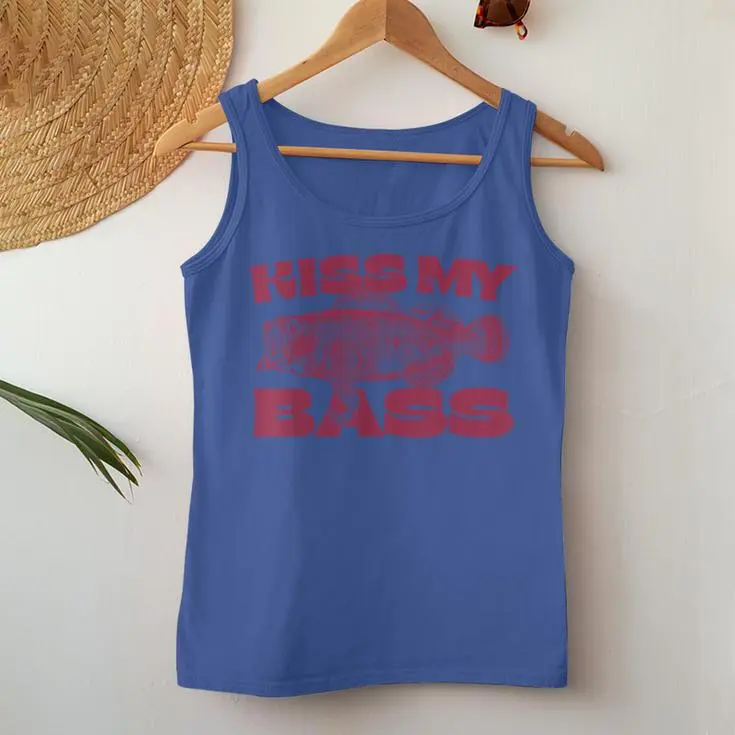 Kiss My-Bass Fishing Women Tank Top