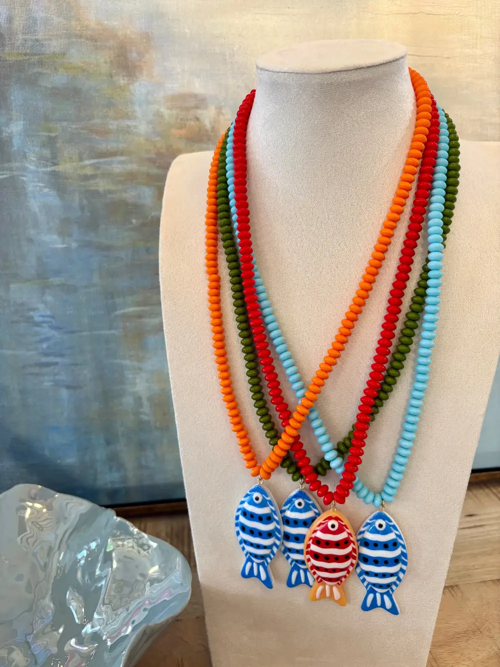 Beaded Vibrant Statement Necklace