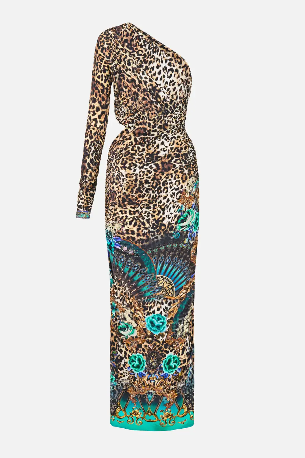 One Shoulder Jersey Cut Out Dress