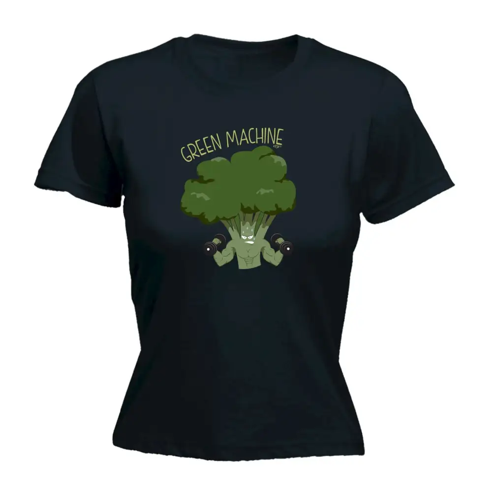 Green Workout Graphic Fitted Tee