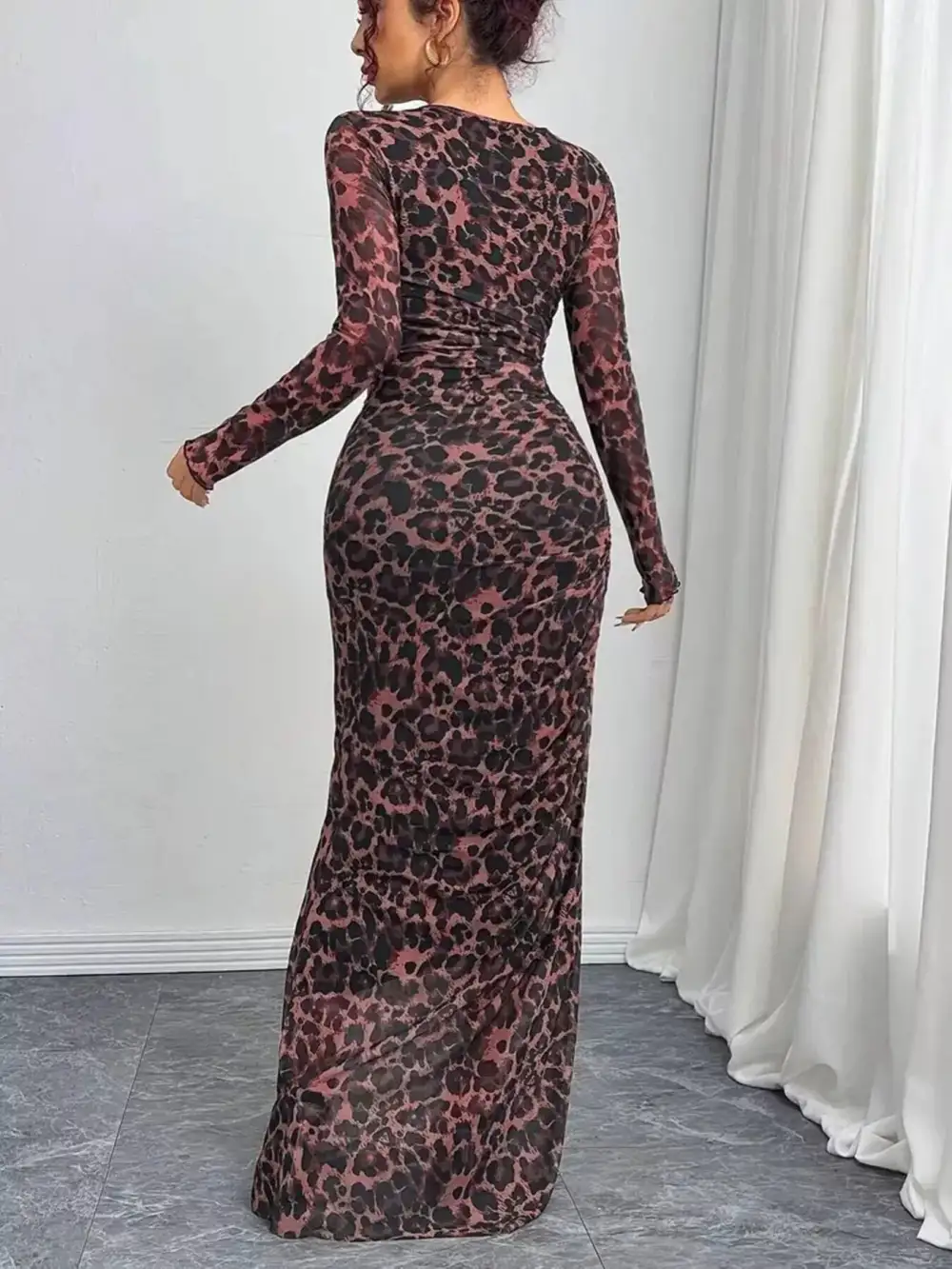 Bodycon Long Sleeve Maxi Dress