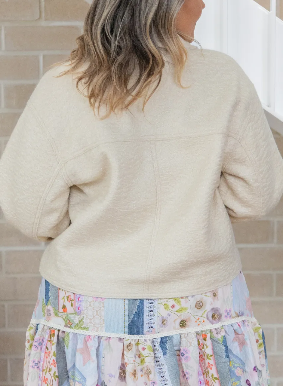 Relaxed Crop Pocket Jacket