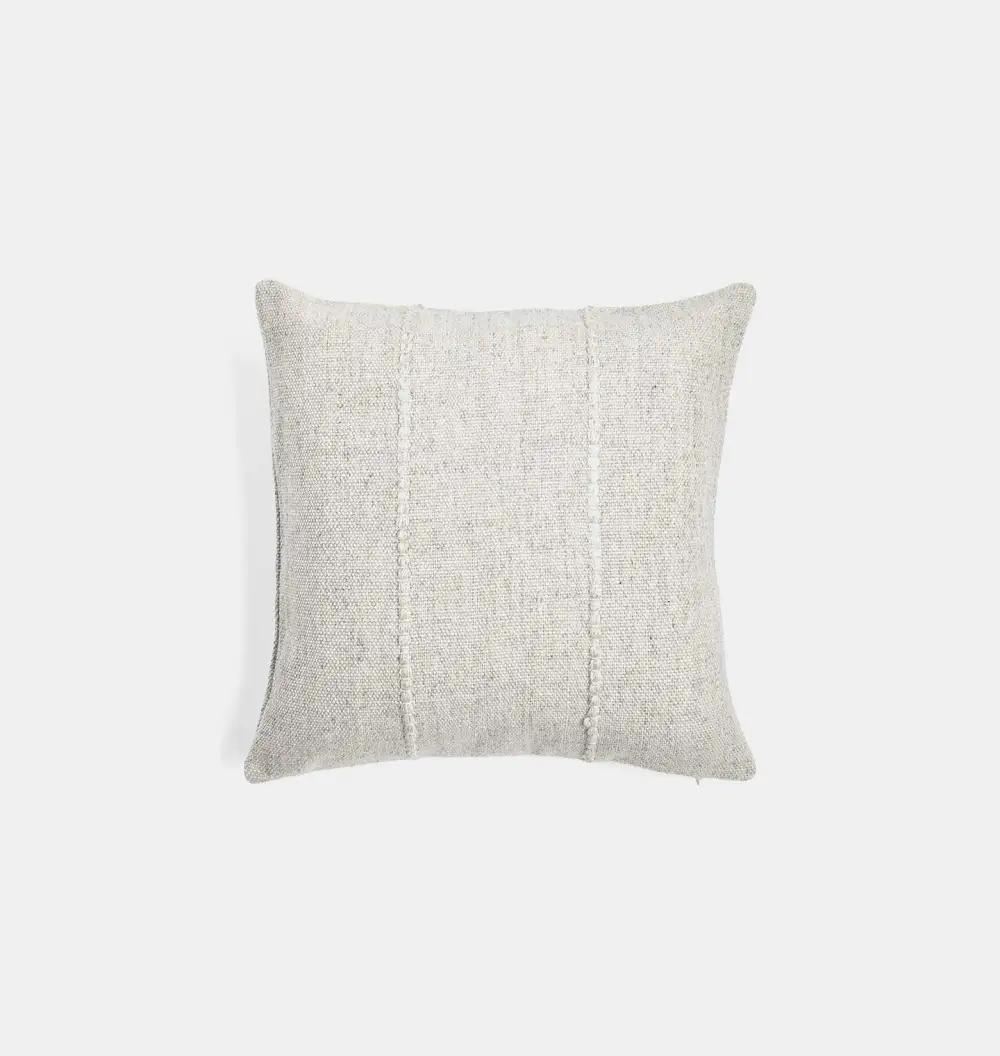 Cream Outdoor Sofa Throw Pillow