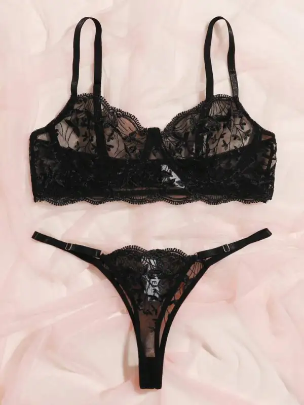 Through Lingerie Set