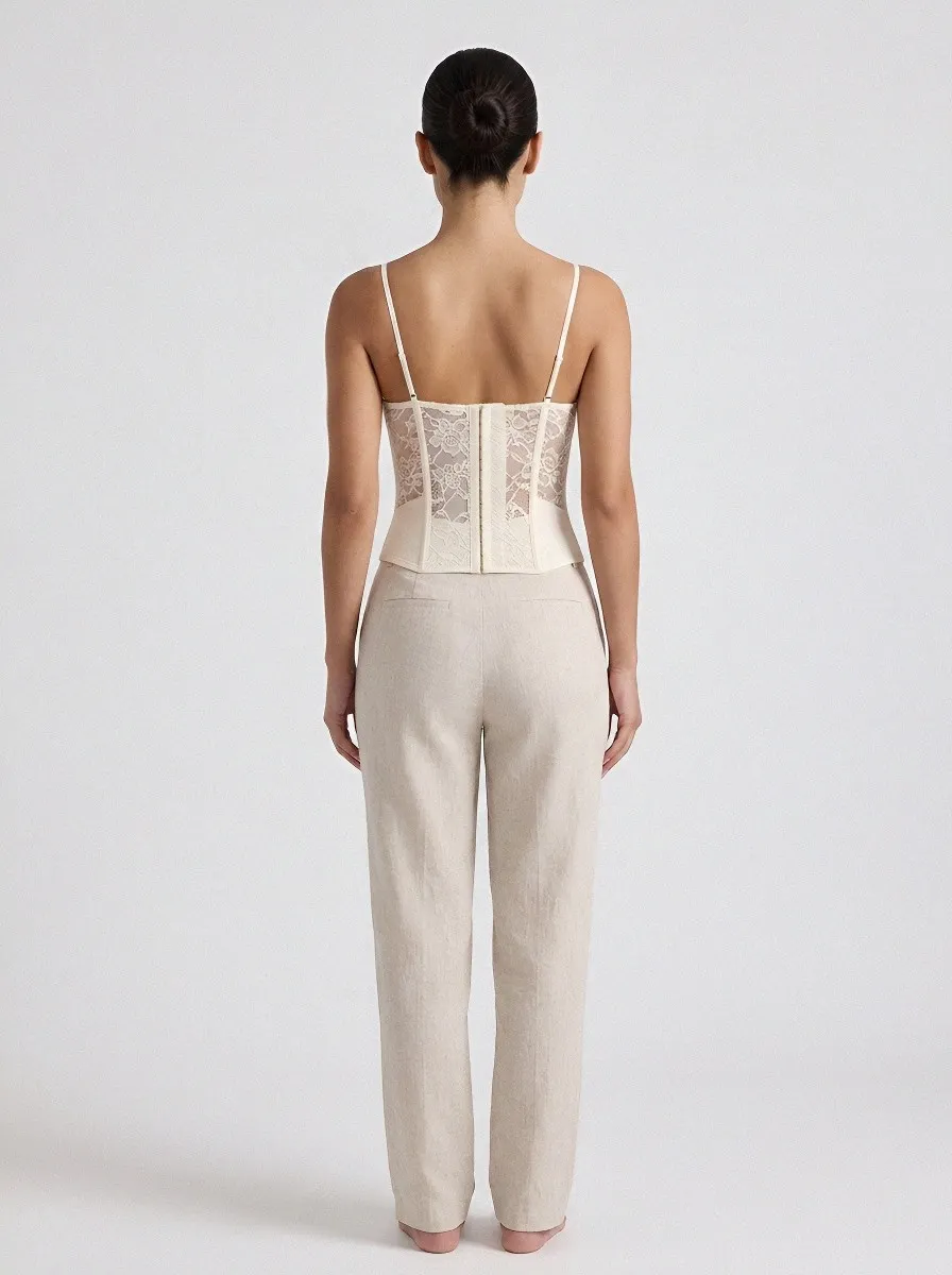 Romantic Floral Women's Corset Top
