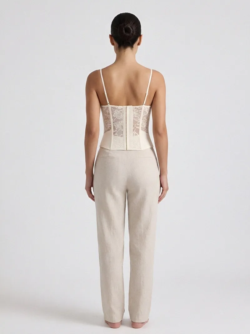 Romantic Floral Women's Corset Top