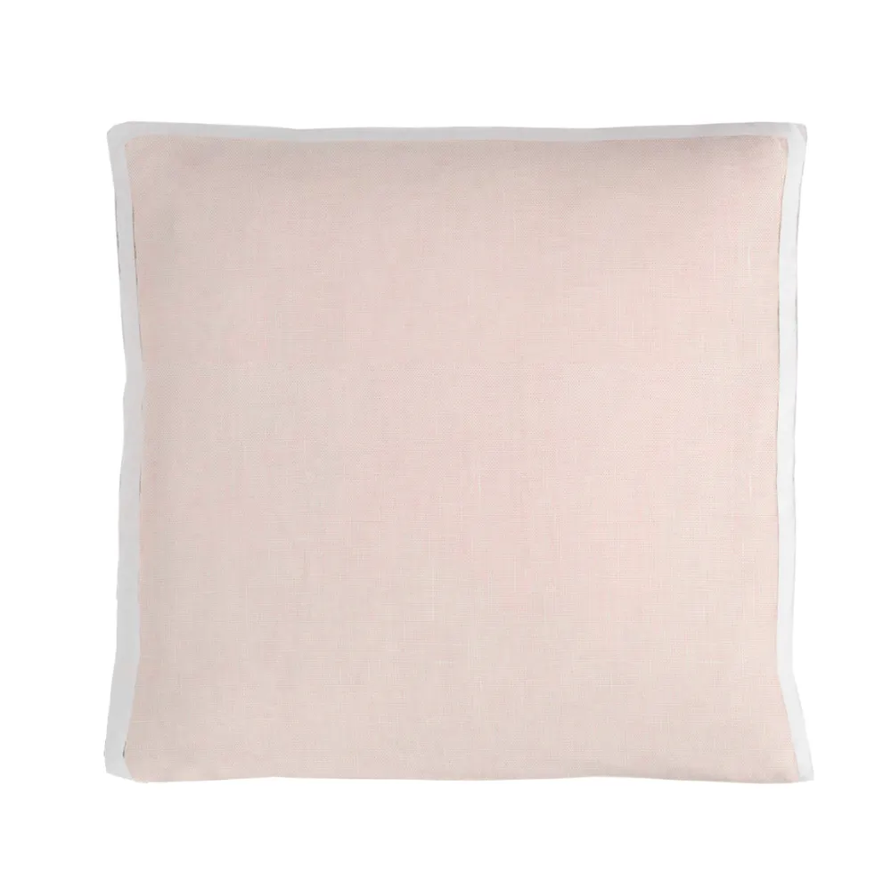 Tailored Contrast-Gusset Box Pillow
