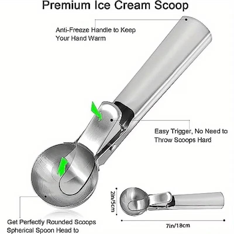 Stainless Steel Ice Cream Scoop