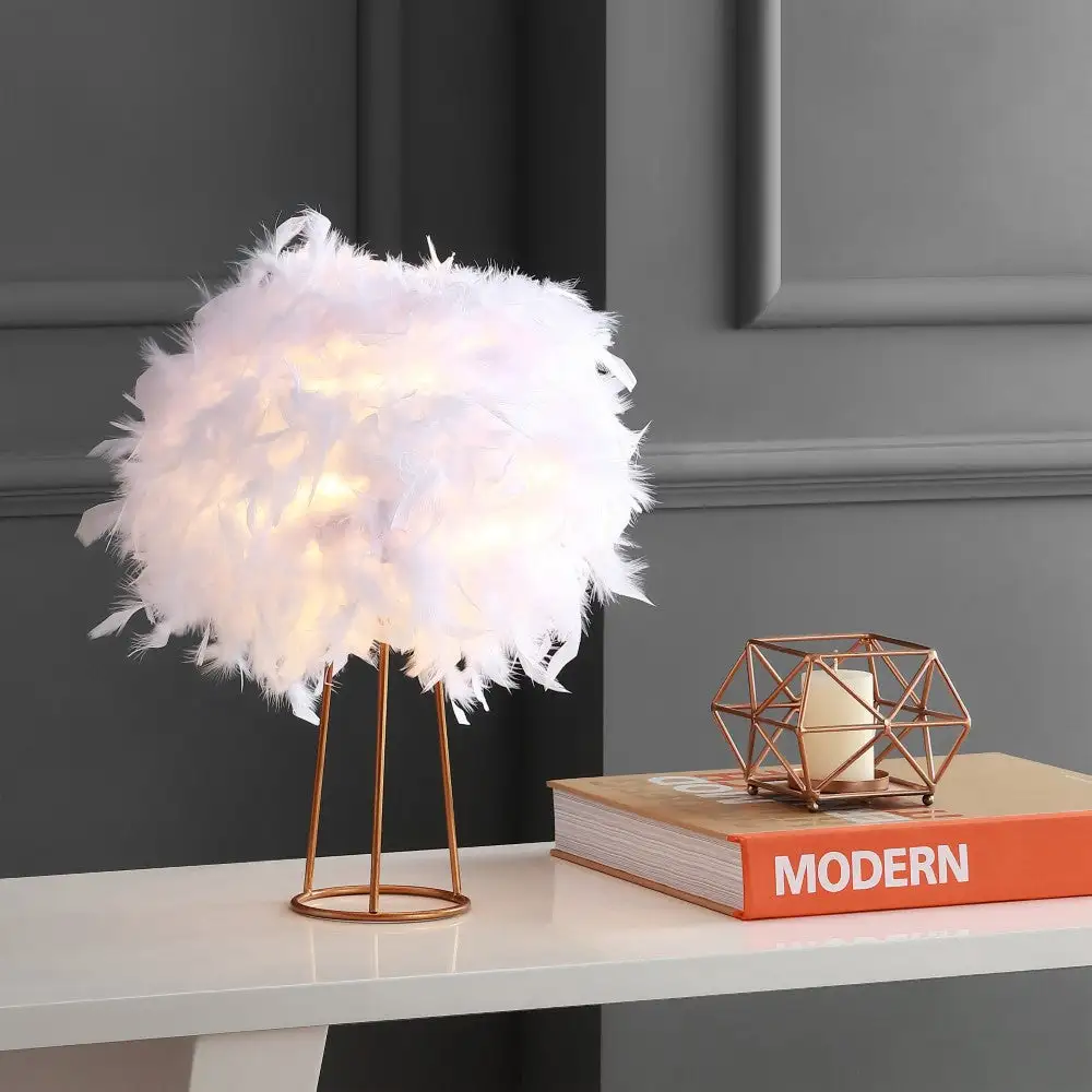 Feather Metal LED Table Lamp