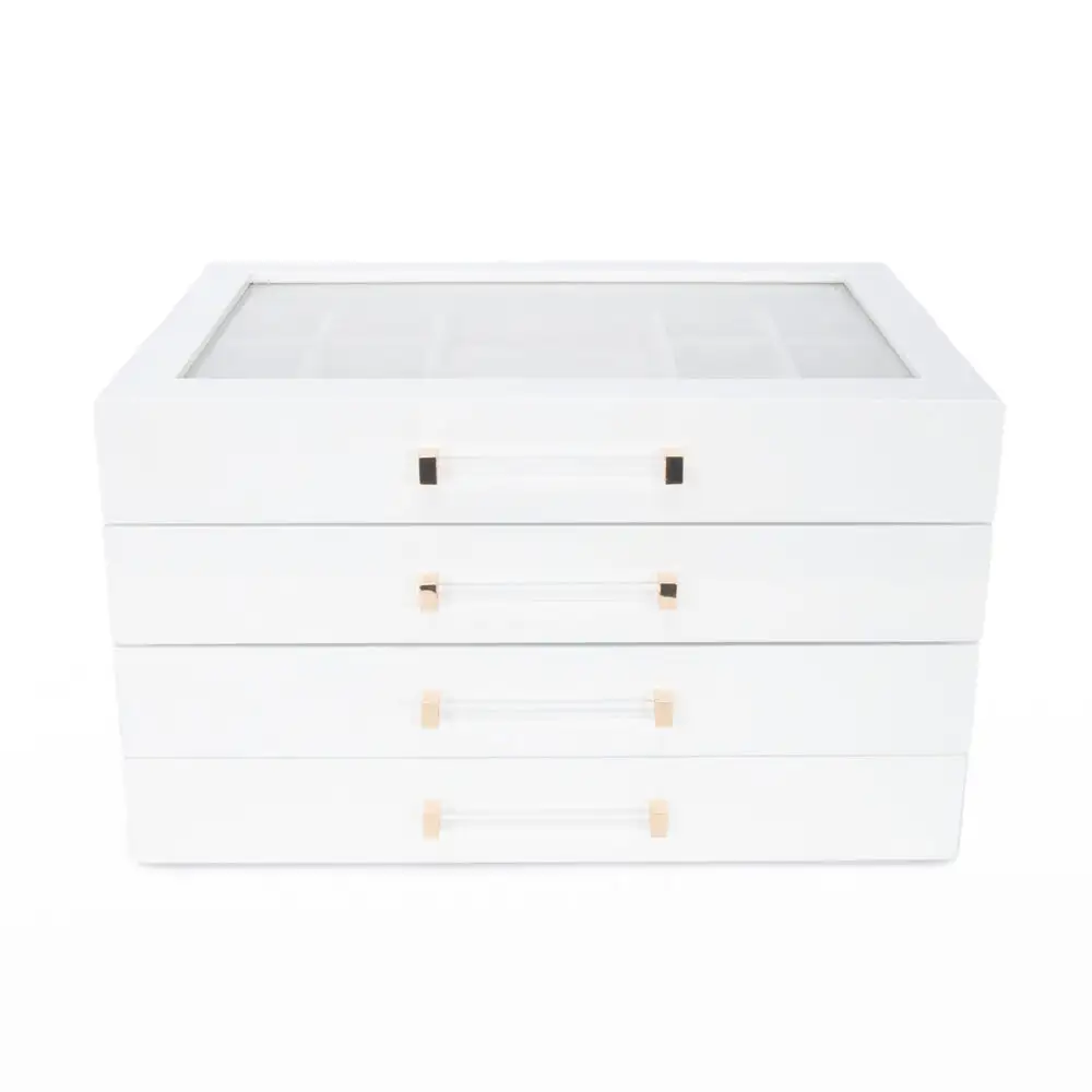 Compact Kendall Clear Lid Jewelry Box