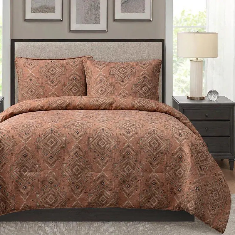 Faux Fur Stonewashed Comforter Set