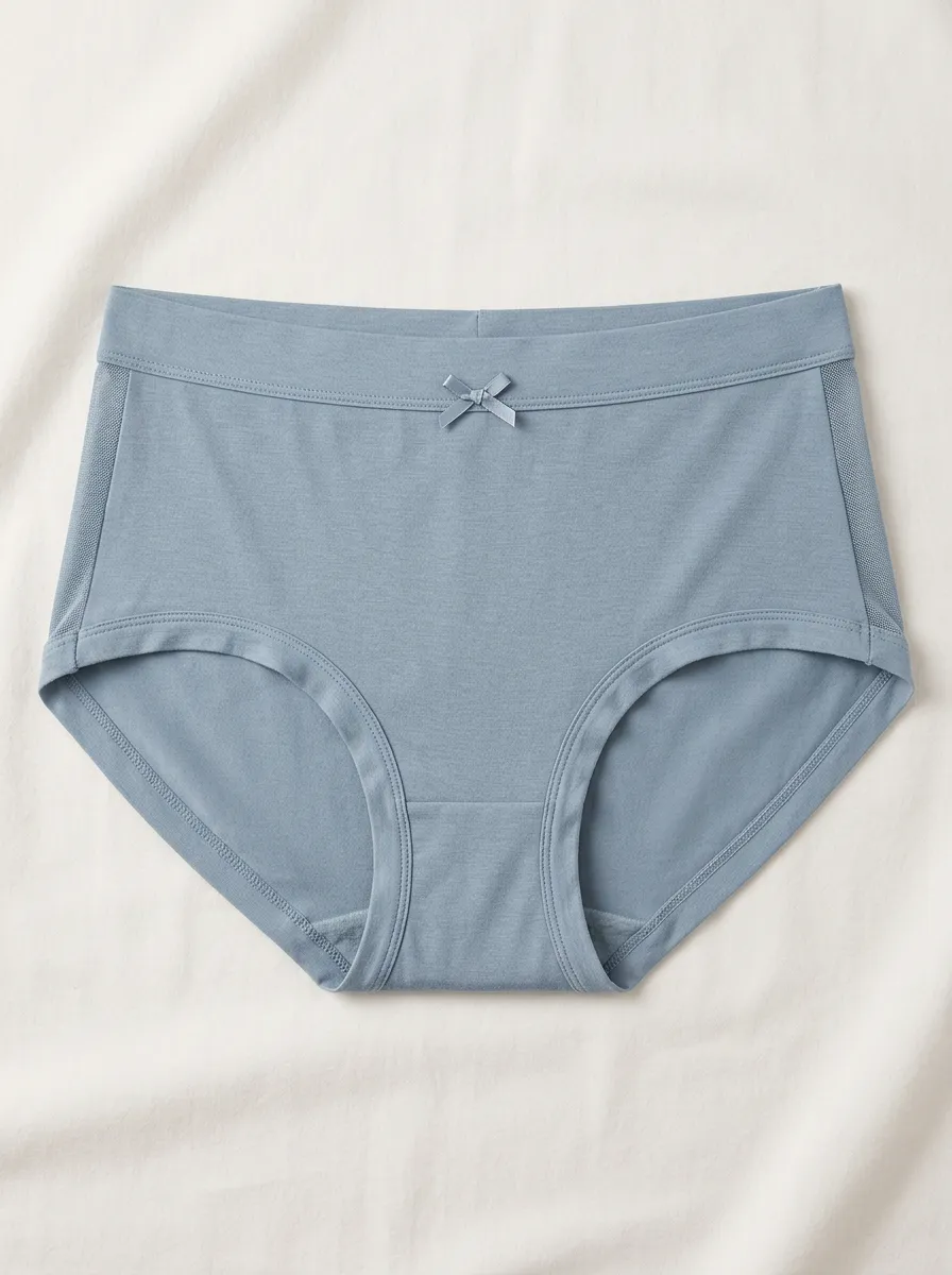 Women's Mesh Detail Bow Detail Briefs
