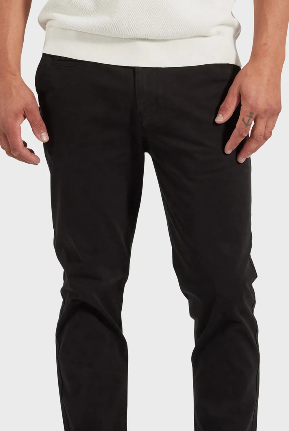 Slim Tapered Stretch Cotton Casual Jogger Pants